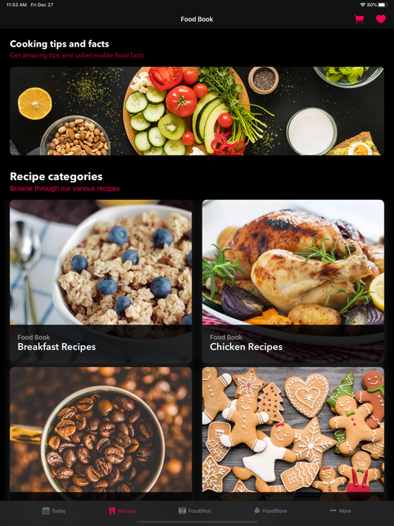 Food Book Recipes iPad screenshot 5 - Food & Drink app