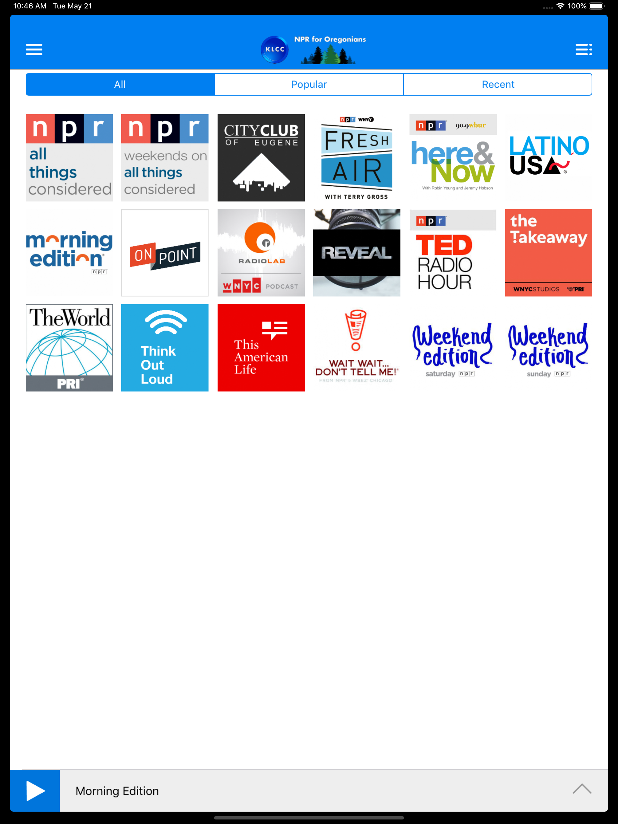 KLCC Public Radio App