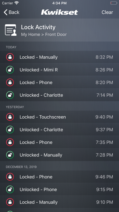 Kwikset Premis Smart Lock Screenshot