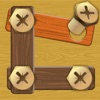 Wood Screw Pin Puzzle Game