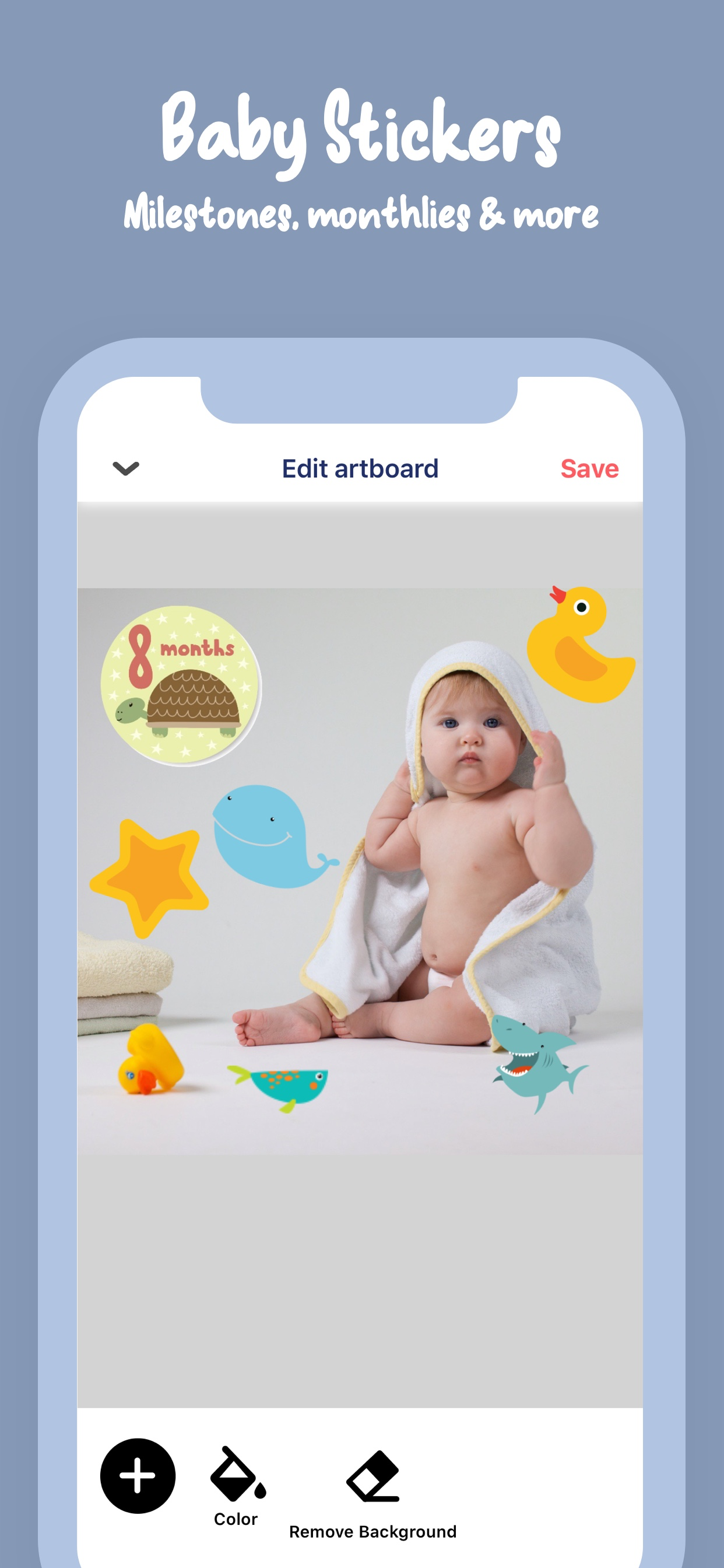 Bino: Baby Photo Editor App screenshot 2
