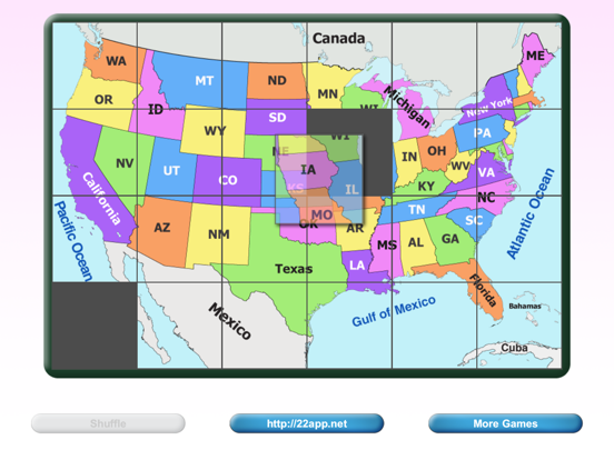 Screenshot #5 pour United States Puzzle