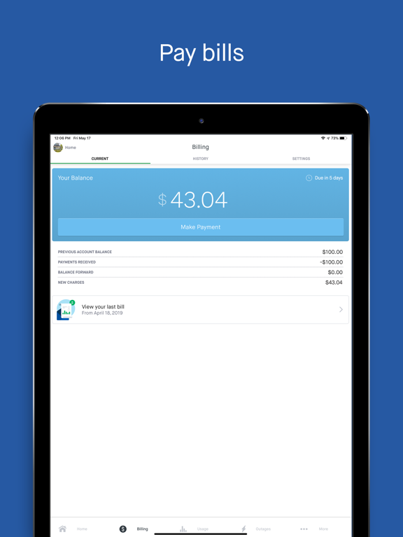 Green Mountain Power iPad screenshot 3 - Utilities app