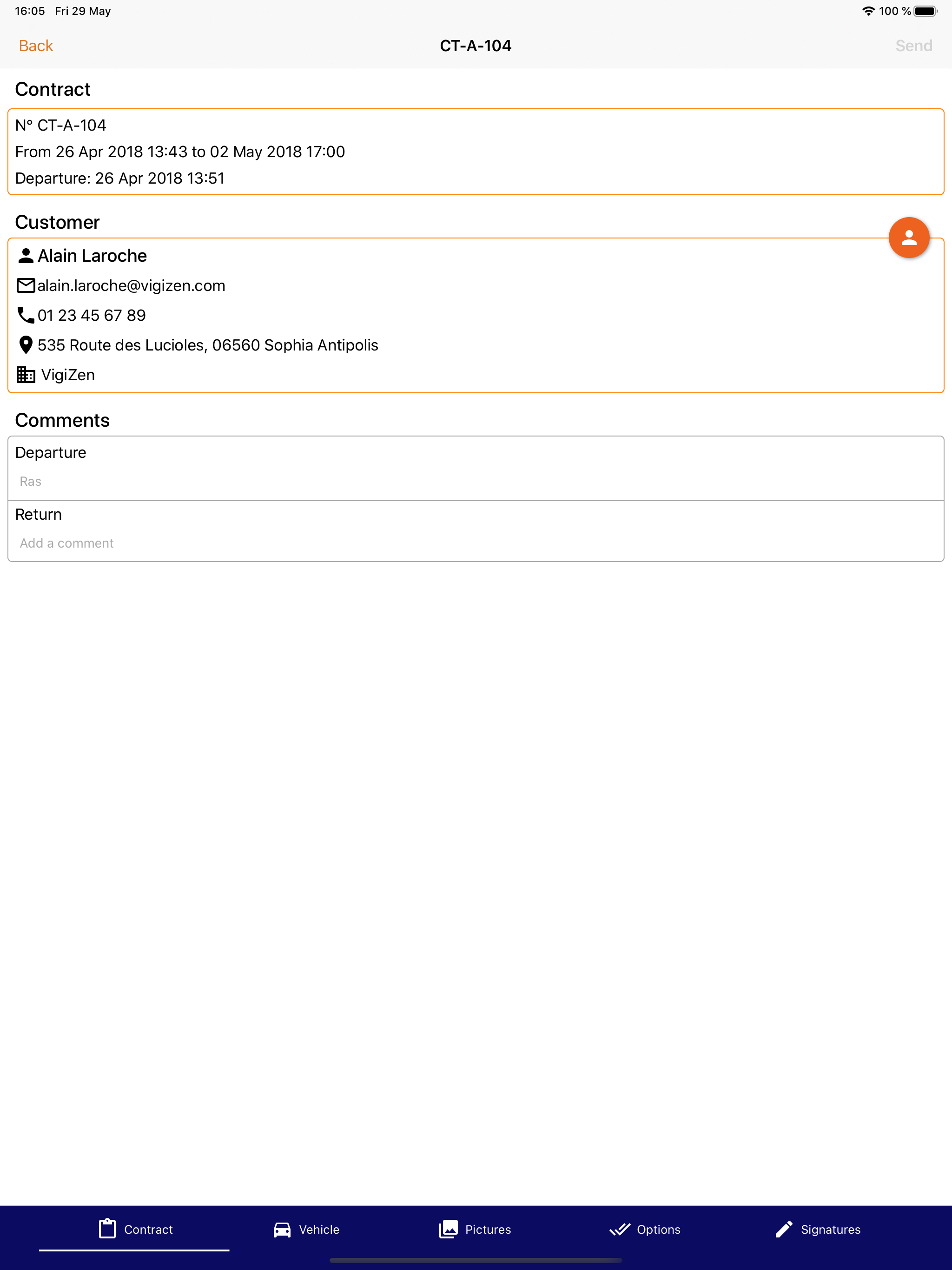 mContracts Car inspection screenshot 7