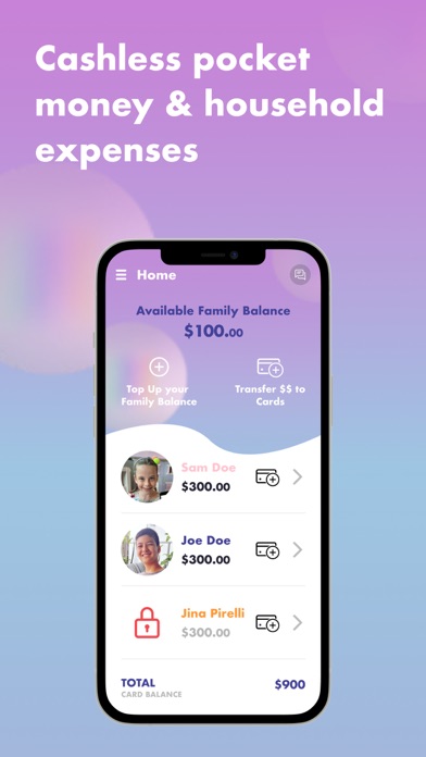 Canvas Card pocket money app Screenshot