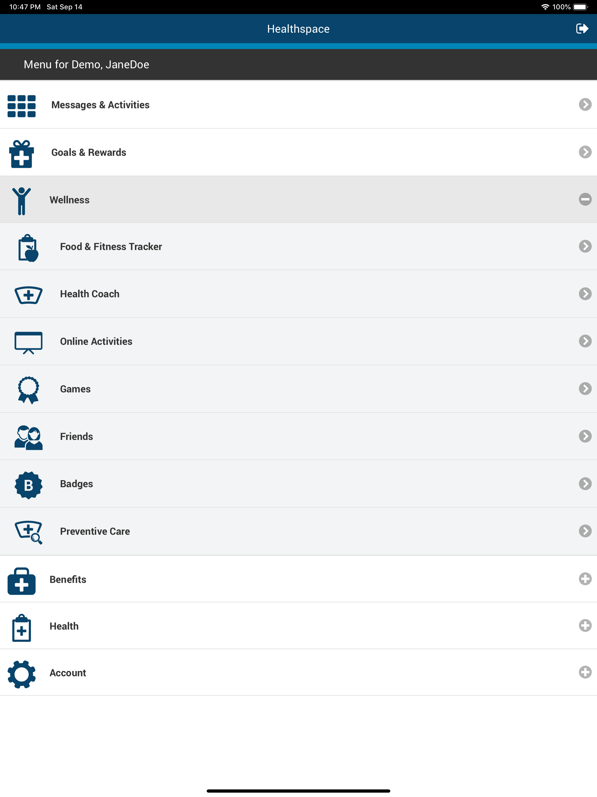 Healthspace screenshot 6