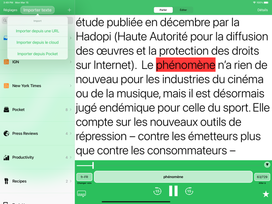 Screenshot #6 pour Text to Speech - Speaky