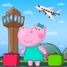 Hippo à l'aéroport: Voyage