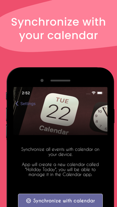 Screenshot #3 pour Holiday Today Calendar