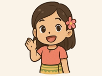 Burmese Lady Stickers Pack