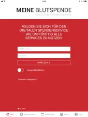 blutspende ipad bildschirmfoto 2