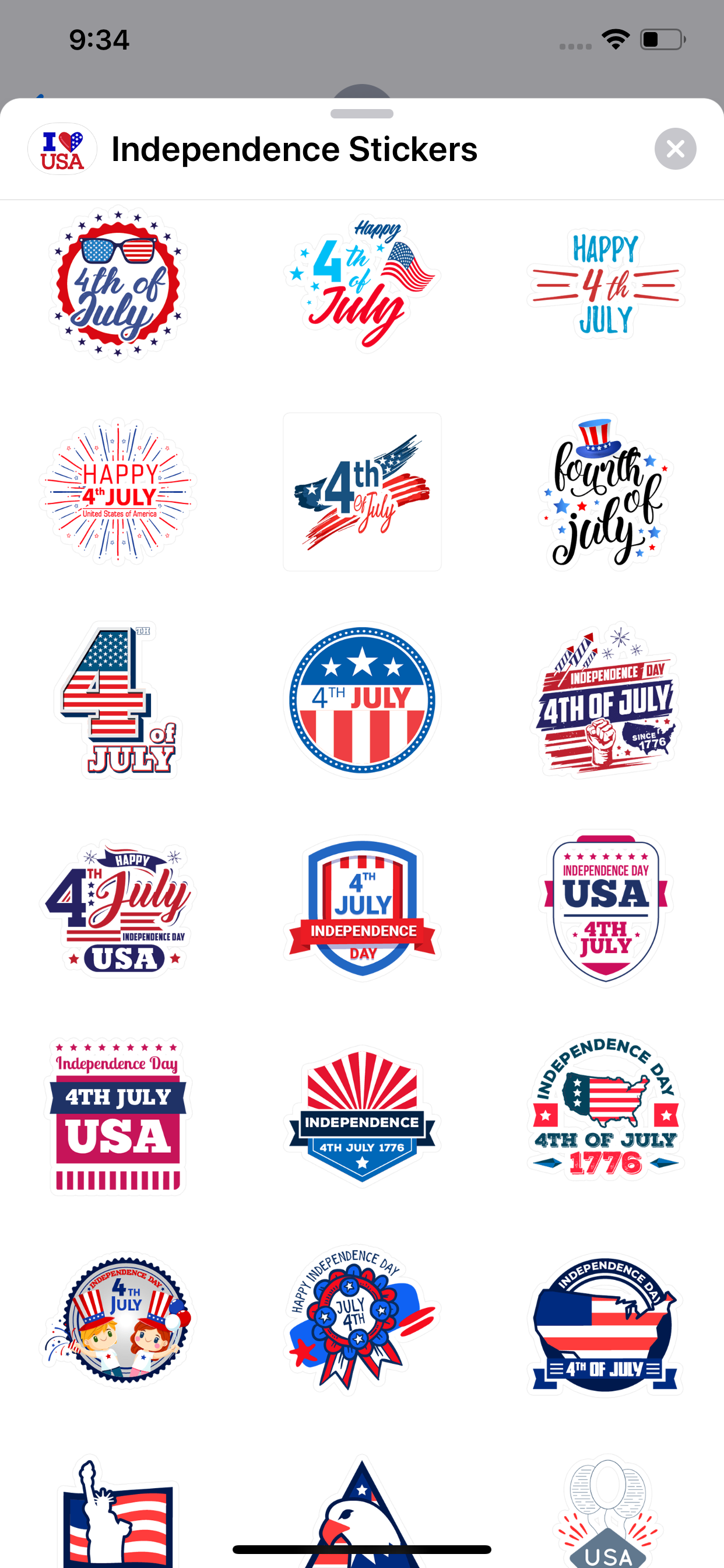 4th of July Stickers ⋆ screenshot 6