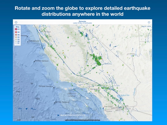 Epicenter - Earthquake Map iPad screenshot