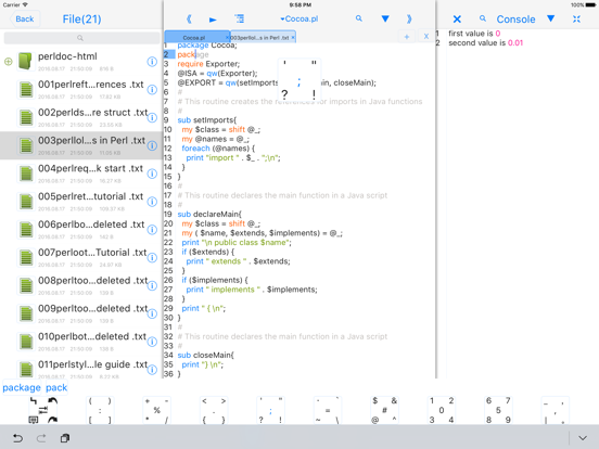 Screenshot #6 pour perli-run code,autocomplete,we