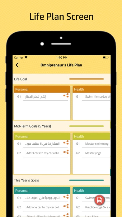 The Omnipreneur iPhone screenshot 6 - Productivity app