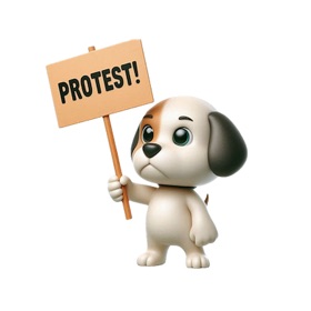 Protest Puppy Stickers