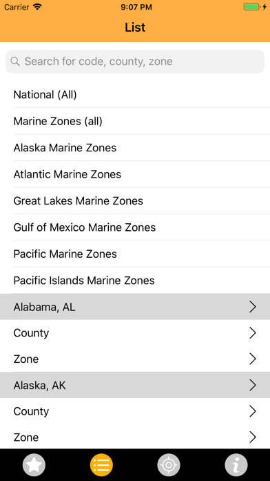 Screenshot #1 pour NOAA Alerts Weather