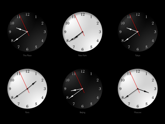 The Clocks: Wekker, Wereldklok iPad app afbeelding 4
