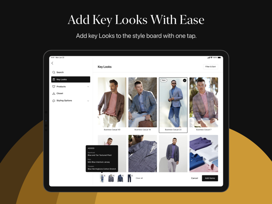 J.Hilburn Stylist iPad screenshot 3 - Business app