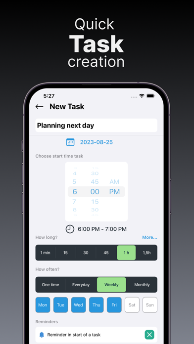 Daily Schedule Planner: Tasks Screenshot
