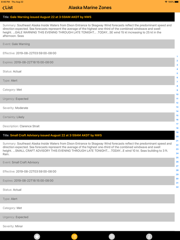 Screenshot #5 pour NOAA Alerts Weather
