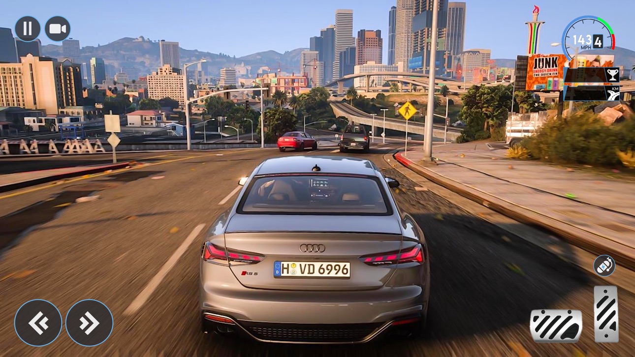 Real Highway Car Driving games screenshot 2