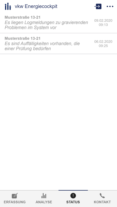 vkw Energiecockpit mobil iPhone screenshot