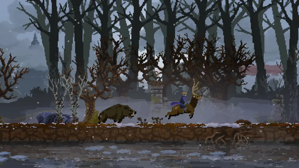 Captura de pantalla de Kingdom Two Crowns en iPhone 8