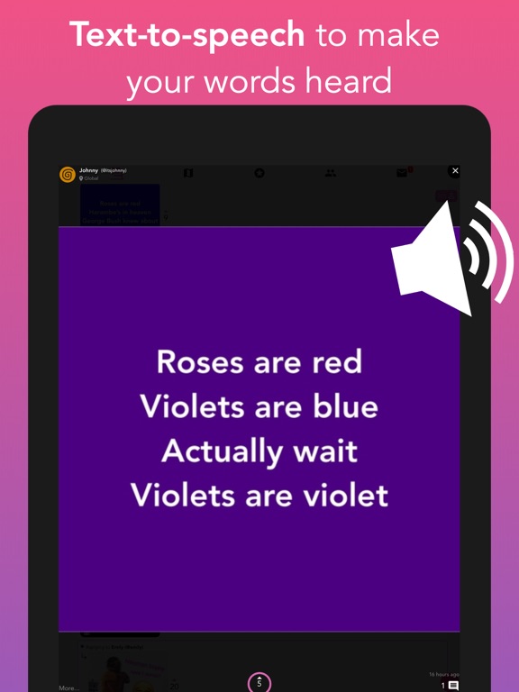 mungbean: pics & memes, nearby iPad screenshot 6 - Social Networking app