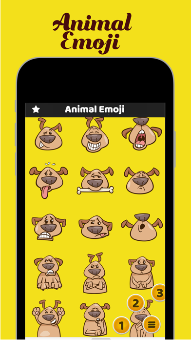 Animal Emoji Chat – Cute Pets iPhone screenshot 1 - Stickers app