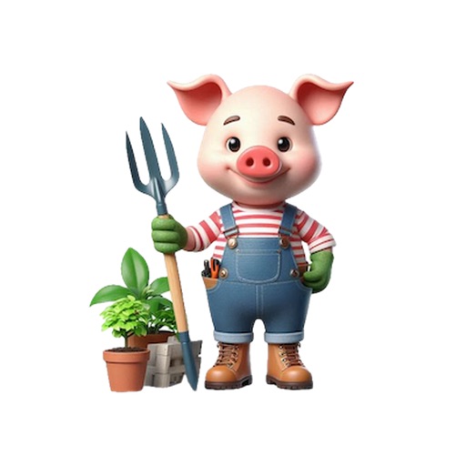 Gardener Piglet Stickers