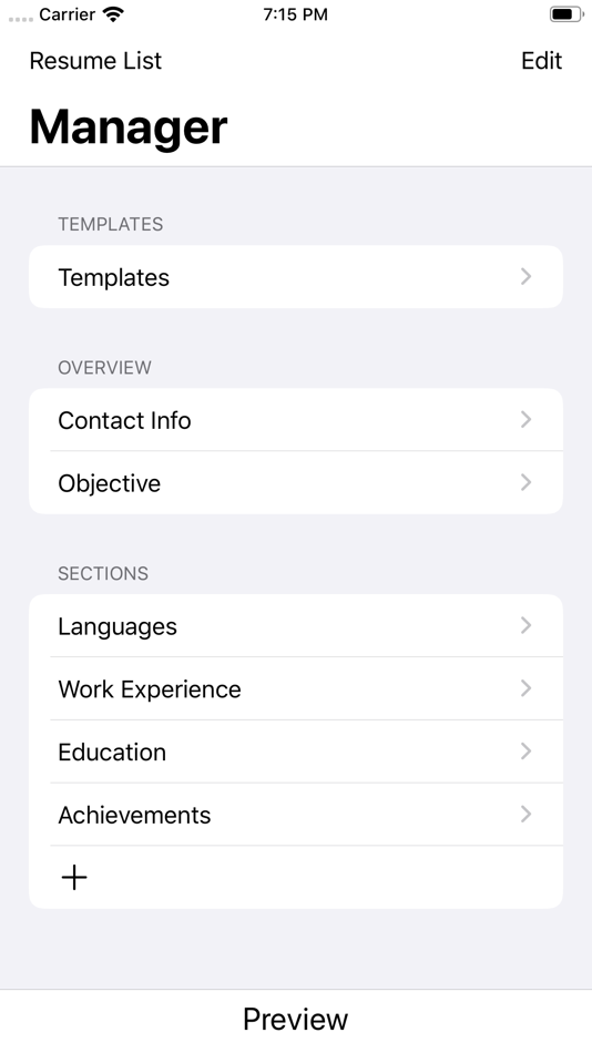 #1. Professional Resume Builder (macOS) By: Alexandr Peancovschi