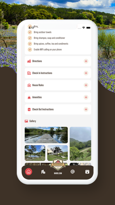 Texas Hill Country Travel App Screenshot