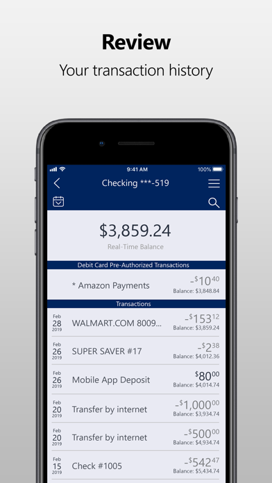 Bank 21 Mobile Banking Screenshot