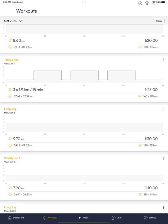 Screenshot #5 pour running.COACH