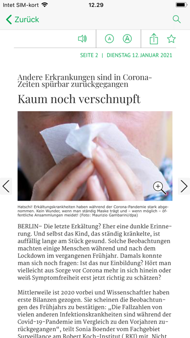 Nürnberger Zeitung E-Paper Screenshot
