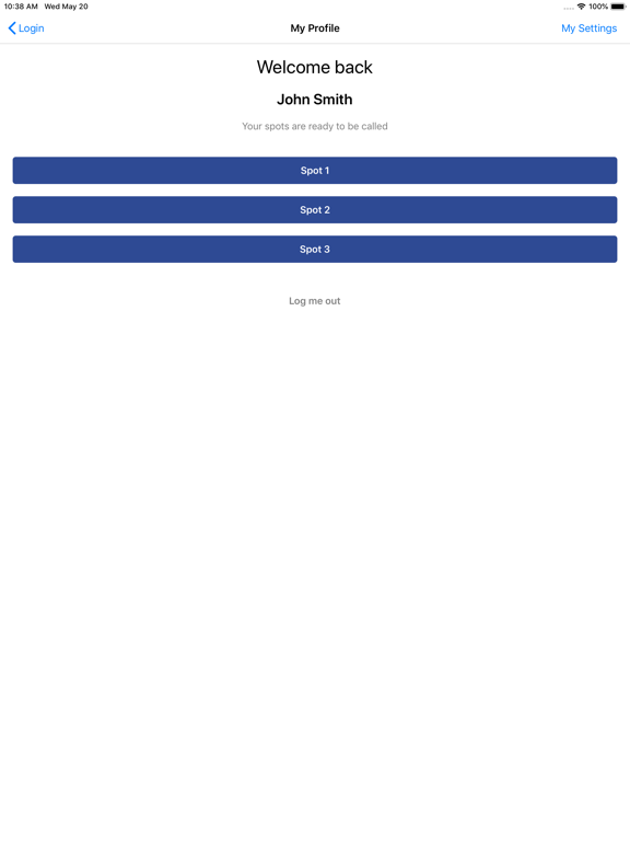 VSpaceParkers iPad screenshot