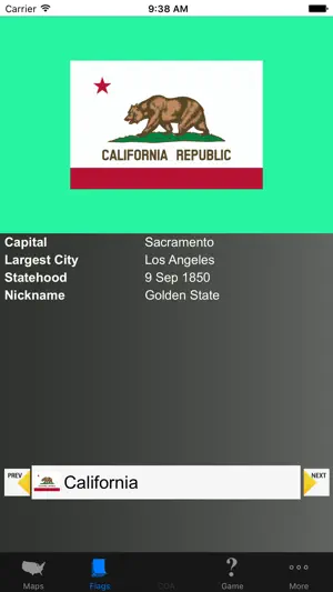 US State Maps and Flags screenshot 1