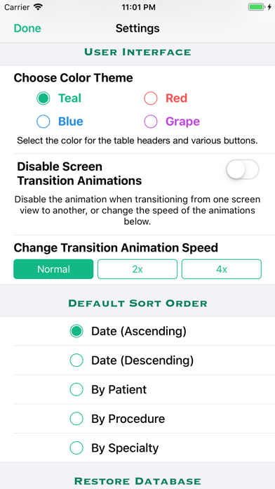 Procedure Log iPhone screenshot 4 - Medical app
