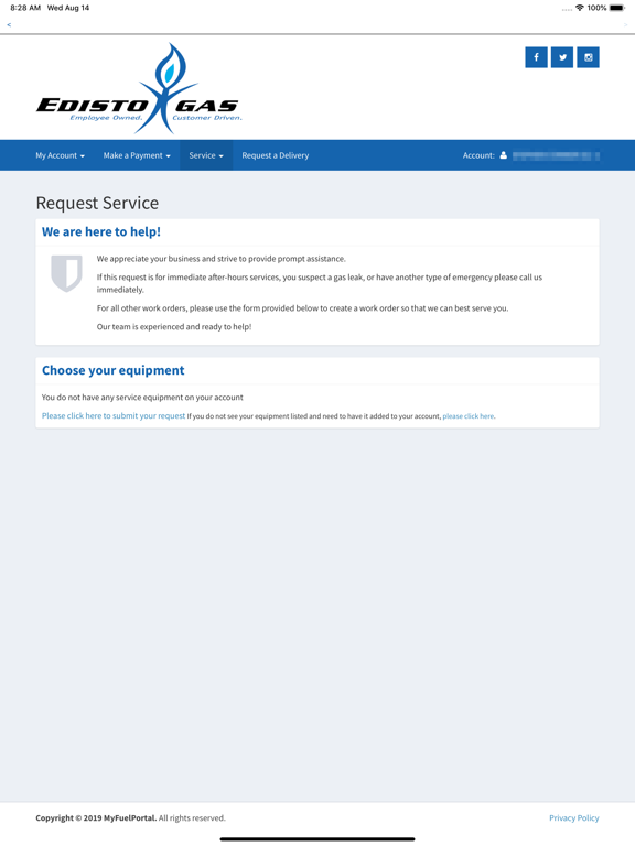 Edisto Gas iPad screenshot 5 - Business app