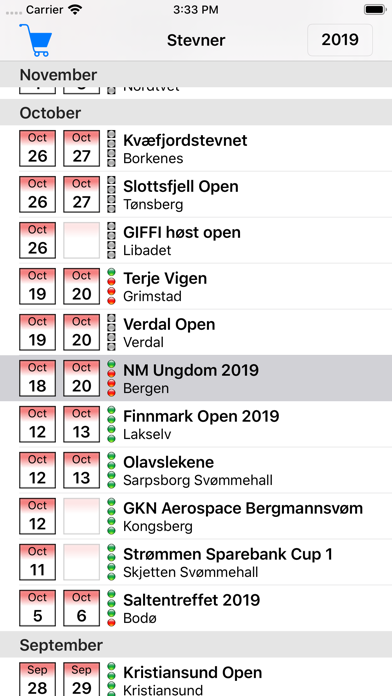Screenshot #1 pour Livetiming Medley Reader
