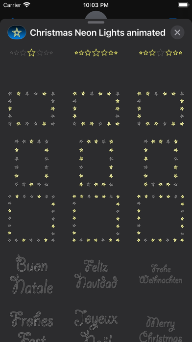 Christmas Neon Lights animated Screenshot