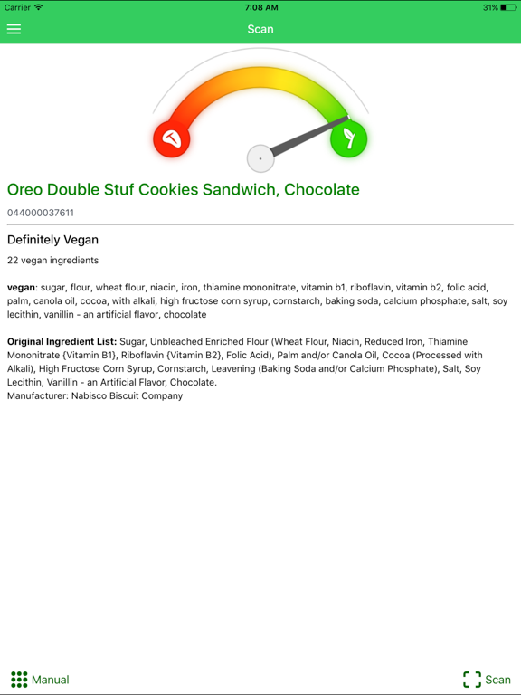 Is It Vegan? iPad screenshot 1 - Food & Drink app