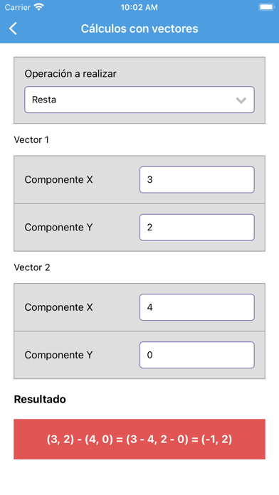 Calculadoras de Física Screenshot