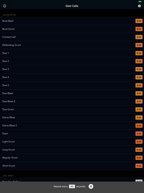 Deer Calls & Hunting Sounds iPad screenshot 1 - Sports app