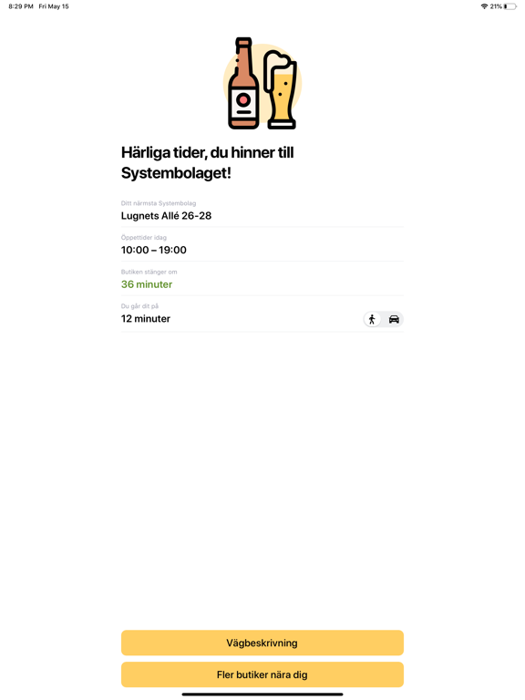 Screenshot #4 pour Hinner jag till Systembolaget?