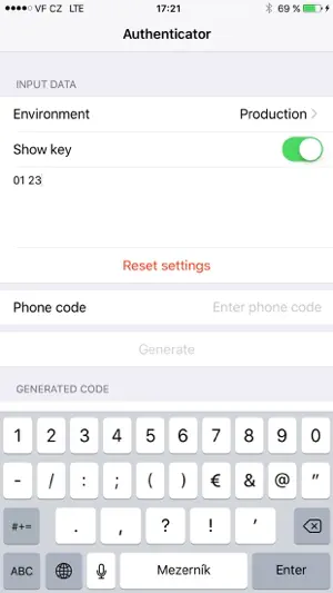 Authenticator from AEVI screenshot 2