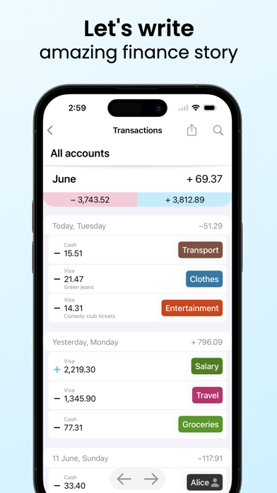 Screenshot #3 pour Monetal - Expense Tracker
