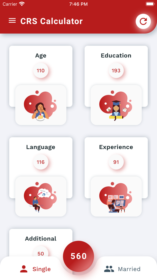 #1. CRS Calculator - Express Entry (iOS) 由: Metaleaf Technologies INC.