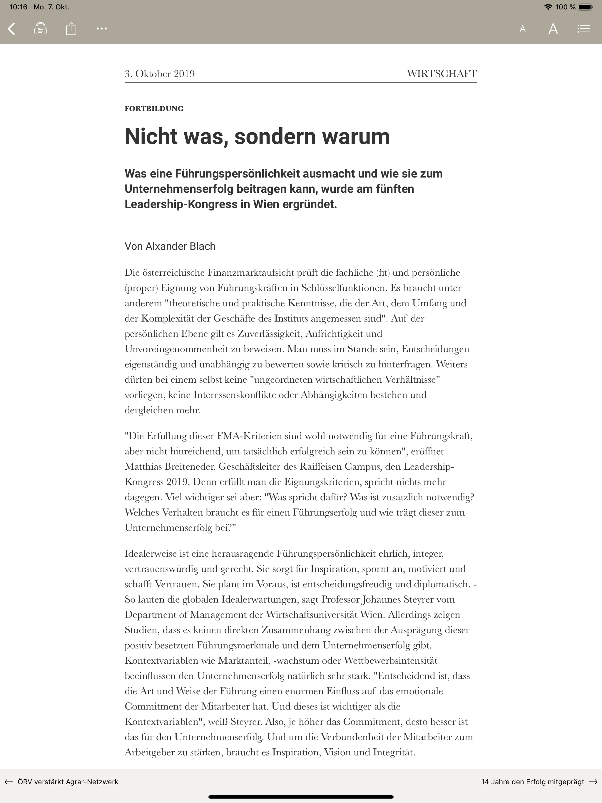 Raiffeisenzeitung